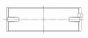 ACL Nissan VQ35DE 3.5L-V6 Standard Size High Performance w/ Extra Oil Clearance Main Bearing Set - 4M2633HX-STD Technical Drawing