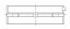 ACL Nissan VQ35DE 3.5L-V6 Standard Size High Performance w/ Extra Oil Clearance Main Bearing Set - 4M2633HX-STD Technical Drawing