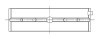 ACL Nissan VG30DETT 3.0L-V6 Standard Size High Performance w/ Extra Oil Clearance Main Bearing Set - 4M2737HX-STD Technical Drawing