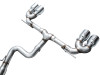 AWE MK8 Volkswagen Golf R 3in Track Edition Quad Exhaust - Chrome Silver Tips - 3020-42658 Photo - out of package