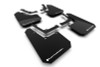 Rally Armor 2024 Tesla Cybertruck Black UR Mud Flap White Logo - MF112-UR-BLK-WH User 1