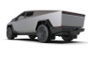 Rally Armor 2024 Tesla Cybertruck Black UR Mud Flap White Logo - MF112-UR-BLK-WH User 1