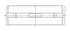 ACL BMW S85B50 5.0L V10 Standard Size Main Bearings - 6M1581HX-STD Technical Drawing