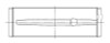 ACL BMW B58B30/S58B30 3.0L Inline 6 .50mm Oversized Main Bearings - 7M1512H-.50 Technical Drawing