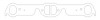 Cometic Pontiac 326/350/389/400/421/428/455 V8 .030in MLS Exhaust Manifold Gasket Set - C5905-030 Photo - Primary