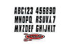 Hardline Boat Lettering Registration Kit 3 in. - 320 Black/Silver - BLKSI320 Photo - Primary