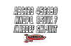 Hardline Boat Lettering Registration Kit 3 in. - 320 Silver/Black - SIBLK320 Photo - Primary