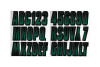 Hardline Boat Lettering Registration Kit 3 in. - 300 Forest Green/Black - TEBKG300 Photo - Primary