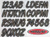 Hardline Boat Lettering Registration Kit 3 in. - 400 Titan Grey/Black - TIBKG400 Photo - Primary