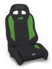 PRP EnduroCrawl Reclining Suspension Seat - Black/Green Vinyl - Driver - A9001044-201-W Photo - Primary