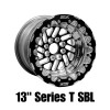 Belak 13x10 / 5in BS / 4x100 BP / High Pad / Series Twisted Wheel - Single Beadlock - 13104100ST5BS-SBL Photo - Primary