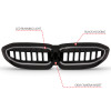 Anzo 19-22 BMW 3 Series Black Housing Full LED Front Grille w/ Initiation & Running Light - 901027 Photo - Unmounted