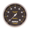 AutoMeter Marine Carbon Fiber 5in In-Dash Tachometer 0-8000 RPM - 200797-40 User 1