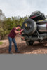 Go Rhino Swing-A-Way Hitch Mounted Tire Carrier (Lic. Plate Lights Not Included) - Textured Black - HC200T Photo - lifestyle view