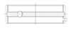 ACL Holden/Opel 4 Cylinder 1.6/1.8/2.0/2.2L Main racing Series Bearings - 5M2327H-.50 Technical Drawing