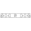 Cometic Holden 253/304/308 V8 .060in Fiber Intake Manifold Gasket - C15454-060 Photo - Primary