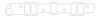Cometic Pontiac V8 .060in Fiber Intake Manifold Gasket Set - 1.141in x 2.063in Rectangle Port - C5778-060 Photo - Primary