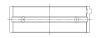 ACL Honda F20C/F22C Standard Size High Performance Calico Coated Main Bearing Set - 5M1913HC-STD Technical Drawing