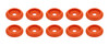 Body Bolt Washer Plastic Orange 10pk