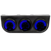 3 Gauge Kit LED Bargraph Panel 2-1/6 w/Blue LED