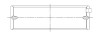 ACL 03+ Chrysler 345 5.7L Hemi V8 .025 Oversized Race Series High Performance Main Bearing Set - 5M2220H-.025 Technical Drawing