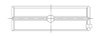 ACL 03+ Chrysler 345 5.7L Hemi V8 Standard Size High Perf w/ Extra Oil Clearance Main Bearing Set - 5M2220HX-STD Technical Drawing