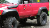 Bushwacker 84-89 Toyota 4Runner Cutout Style Flares 2pc - Black - 31022-11 Photo - Primary