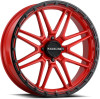Raceline A11RB Krank-XL 18x7in / 4x137 BP / 0mm Offset / 110.18mm Bore - Red/Black Wheel - A11R-87037-00 User 1