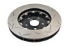 DBA 2010+ Camaro V8 SS Front Slotted 5000 Series 2 Piece Rotor Assembled w/ Black Hat - DBA52604BLKS Photo - Close Up