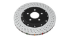 DBA 16-21 Mercedes-Benz C63 S AMG 5000 Series Drilled & Dimpled Front Brake Rotor w/Anodized Hat - DBA53884SLVXD Technical Drawing