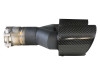 aFe Takeda 2.5in 304 Stainless Steel Clamp-on Exhaust Tip Passenger Side 2.5in Inlet 4inDual-Carbon - 49T25480-C121 Photo - Unmounted