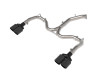 aFe 22-24 Kia Forte GT 1.6L 3in-2.5in 304 Stainless Steel Axle-Back Exhaust w/ Carbon Fiber Tips - 49-37039-C Photo - Primary