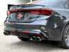 aFe 22-24 Kia Forte GT 1.6L 3in-2.5in 304 Stainless Steel Axle-Back Exhaust w/ Carbon Fiber Tips - 49-37039-C Photo - Mounted