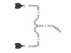 aFe 22-24 Kia Forte GT 1.6L 3in-2.5in 304 Stainless Steel Axle-Back Exhaust w/ Carbon Fiber Tips - 49-37039-C Photo - Unmounted