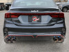 aFe 22-24 Kia Forte GT 1.6L 3in-2.5in 304 Stainless Steel Axle-Back Exhaust w/ Blue Flame Tips - 49-37039-L Photo - Mounted
