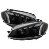 Spyder 18-21 VW Golf MK7.5 Projector Headlights - Black (PRO-YD-VG18SI-SBGR-BK) - 5088895 Photo - Primary