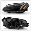 Spyder 18-21 VW Golf MK7.5 Projector Headlights - Black (PRO-YD-VG18SI-SBGR-BK) - 5088895 Photo - Unmounted