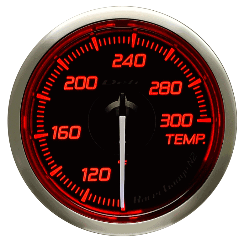 Buy DEFI Racer Temp Gauge N2 52mm (US) Red - DF16302 for