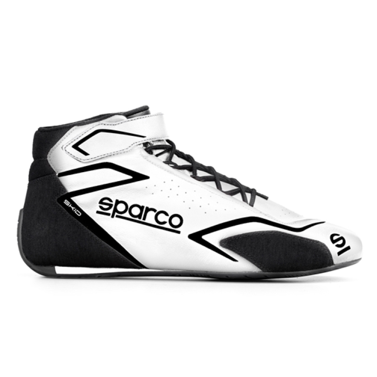 Sparco Shoe Skid 46 WHT/BLK - 00127546BIBI - Fidanza Performance