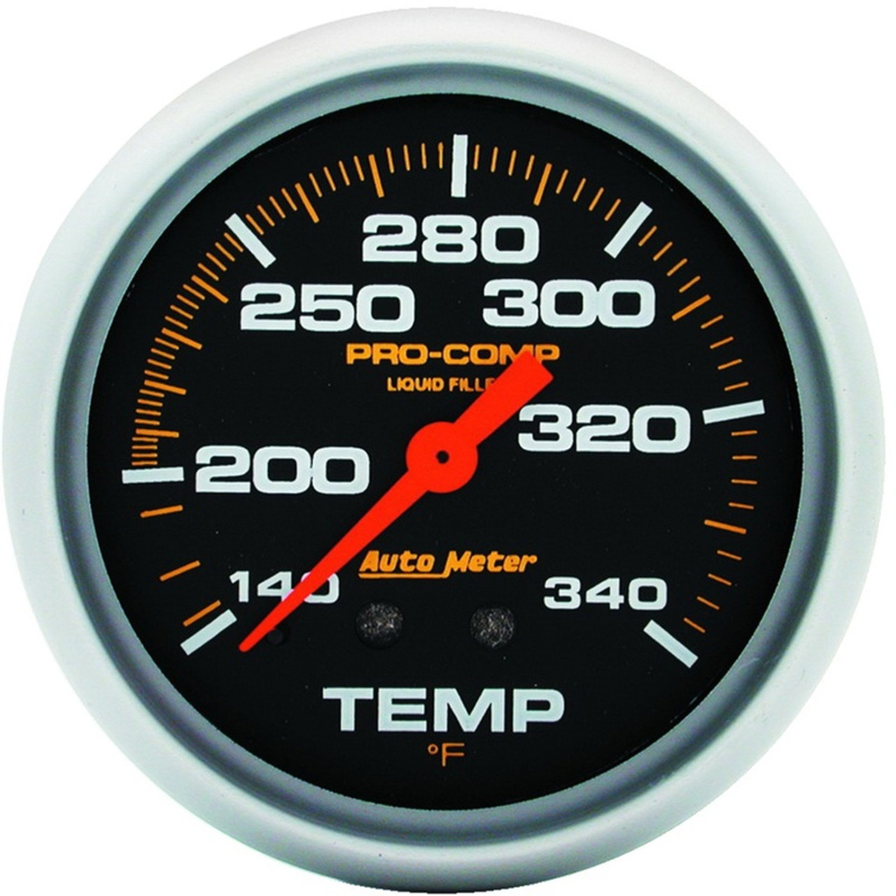 AutoMeter Gauge Temperature 2-5/8in. 140-280 Deg. F Liquid Filled Mech 8ft.  Pro-Comp 5435 Fidanza Performance