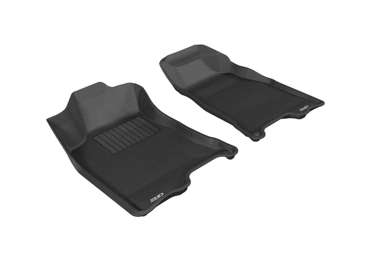 3D MAXpider 2004-2012 Chevrolet/GMC Colorado/Canyon Crew Cab Kagu 1st Row  Floormat Black L1CH02711509 Fidanza Performance