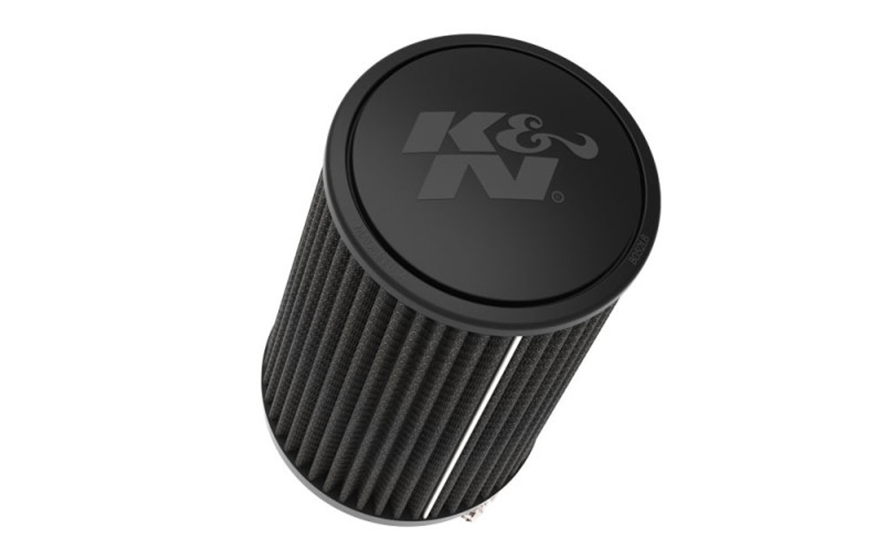 KN Universal Air Filter (4in. Flange 6in. Base 5.25in. Top OD  9.25in. Height) RU-3112HBK Fidanza Performance