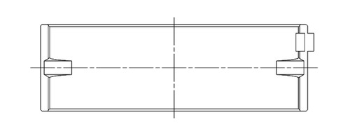 ACL Toyota 3SGTE Standard Size High Performance Main Bearing Set - 5M8361H-STD Technical Drawing
