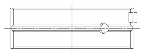ACL Nissan RB25/RB30 0.25mm Oversized High Performance Main Bearing Set - 7M2394H-.25 Technical Drawing