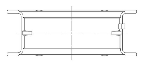 ACL Nissan RB25/RB30 Standard Size High Performance Main Bearing Set - 7M2394H-STD Technical Drawing