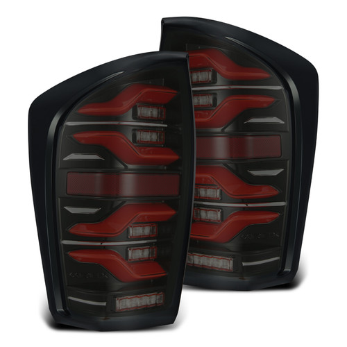 AlphaRex 16-21 Toyota Tacoma LUXX LED Taillights Blk/Red w/Activ Light/Seq Signal - 680000 Photo - Primary