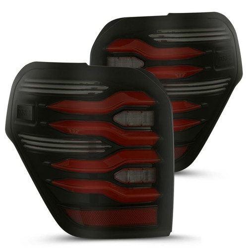 AlphaRex 10-21 Toyota 4Runner LUXX LED Taillights Blk/Red w/Activ Light/Seq Signal - 690050 Photo - Primary