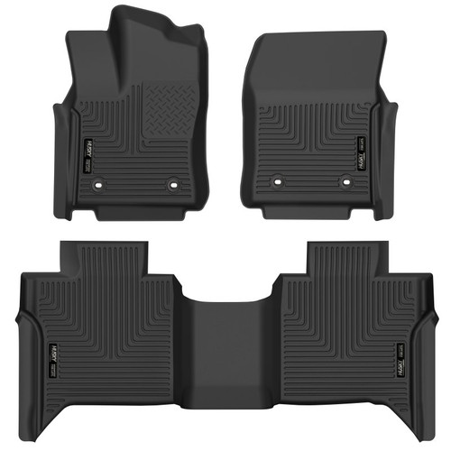 Husky Liners 2022 Toyota Tundra CrewMax X-ACT Front & 2nd Seat Floor Liner - Blk - 53798 Photo - Primary