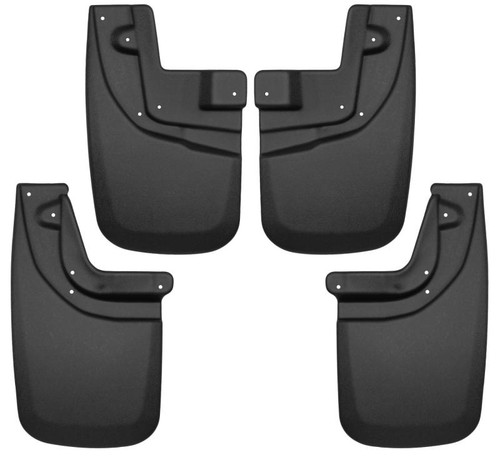 Husky Liners 05-15 Toyota Tacoma w/ OEM Fender Flares Front and Rear Mud Guards - Black - 56936