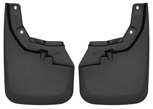 Husky Liners 16-22 Toyota Tacoma w/ OE Fender Flares Custom Molded Front Mud Guards - Black - 56941